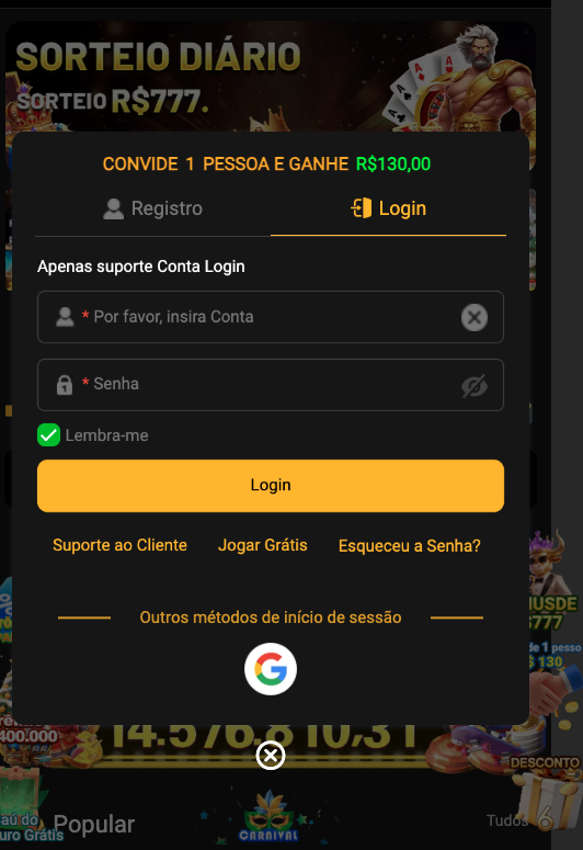 Aplicativo móvel BET312